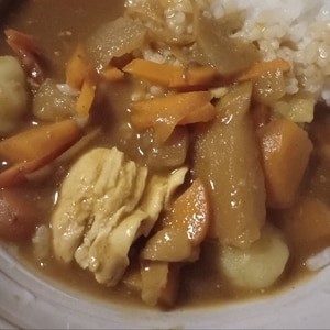 鳥むね肉もやわらか！圧力鍋でチキンカレー